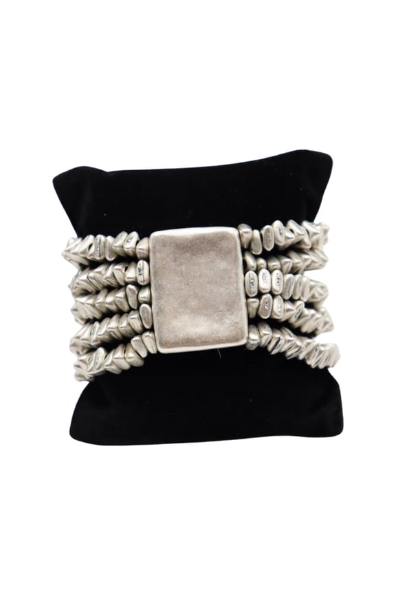 Multi Rows Triangle Bracelet With Plate