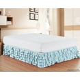 thumbnail image 1 of Multi Ruffle Bed Skirt 15inch Drop California King Aqua Blue, 1 of 3