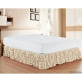 thumbnail image 1 of Multi Ruffle Bed Skirt 15inch Drop King Cream, 1 of 3