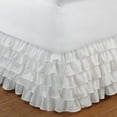 thumbnail image 1 of Multi-Ruffle White Bed Skirt 15" Queen, 1 of 2