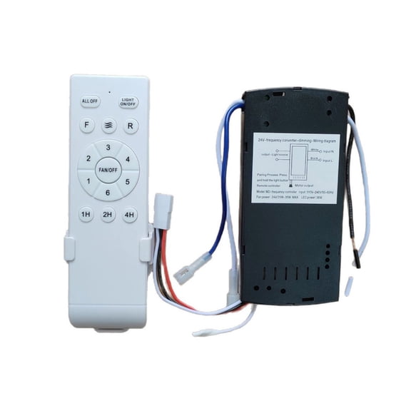 Multi Scenario Ceiling Fan Remote Controller 6 Adjustable Speed Easy Installation Housing For Large Room