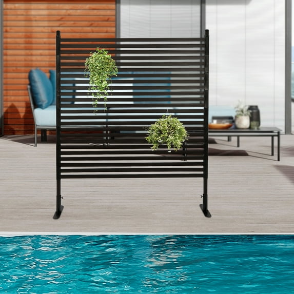 Multi-Scenario Privacy Fence, 8.66in Base Length, Rust-Proof Finish ...