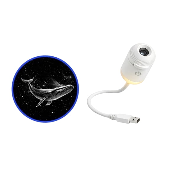 Multi Scene Galaxy Star Projector Night Light 360 Swivel Flexible Gooseneck HD Dynamic Ocean Wave 5D Hologram Lamp USB Powered Wall Ceiling Decor,With 1 Films