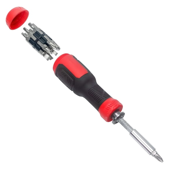 Multi Screwdriver 13-in-1 Screw Driver Adjustable Screwdriver Set Multitool All in One with Torx Security, Flat Head, Phillips, Hex, Square and 1/4 Nut Driver