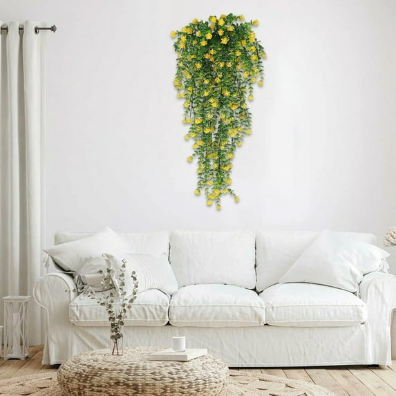 Multi Season Foliage Vine Garland with Lifelike Design Flexible Home Decor Piece for Fireplace Wall Mantel Indoor Outdoor Celebration Arrangement