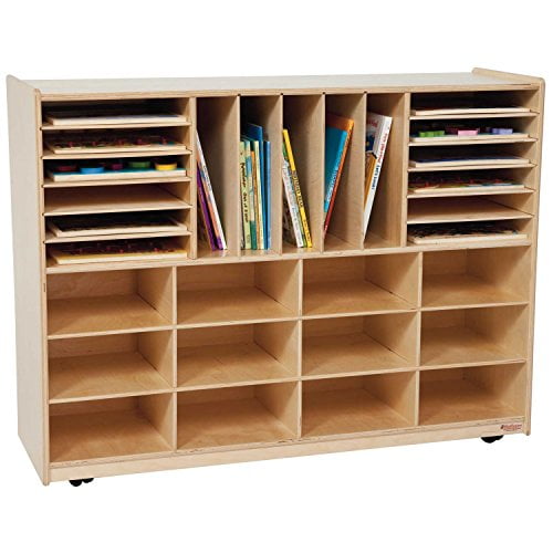 Wood Designs 44009 Multi-Sectioned Handy Storage Center Without Trays