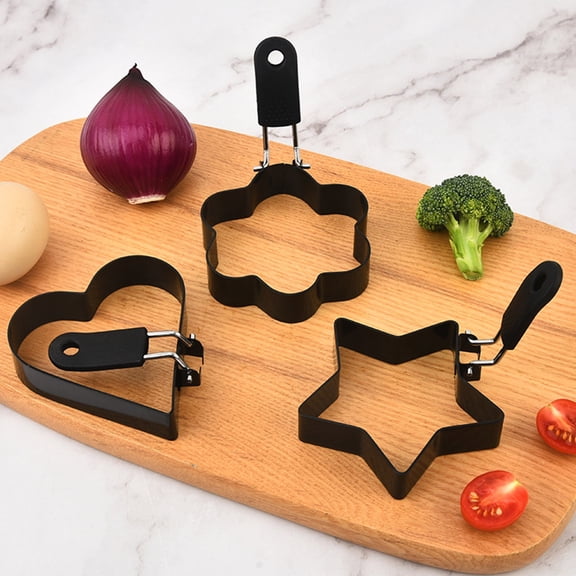 Multi-Shape Egg Shaper Mold for Breakfast Pancakes Sandwiches Kitchen Cooking Tool