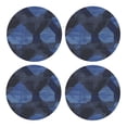 thumbnail image 1 of Multi-Shape Mdf Cork Coaster 4 Pieces Of Anti-Slip, Anti-Wear And Anti-Fouling 3.9in Easy To Clean And Stable Structure Argyle Plaid Doderblue_3 Round Shape, 1 of 7