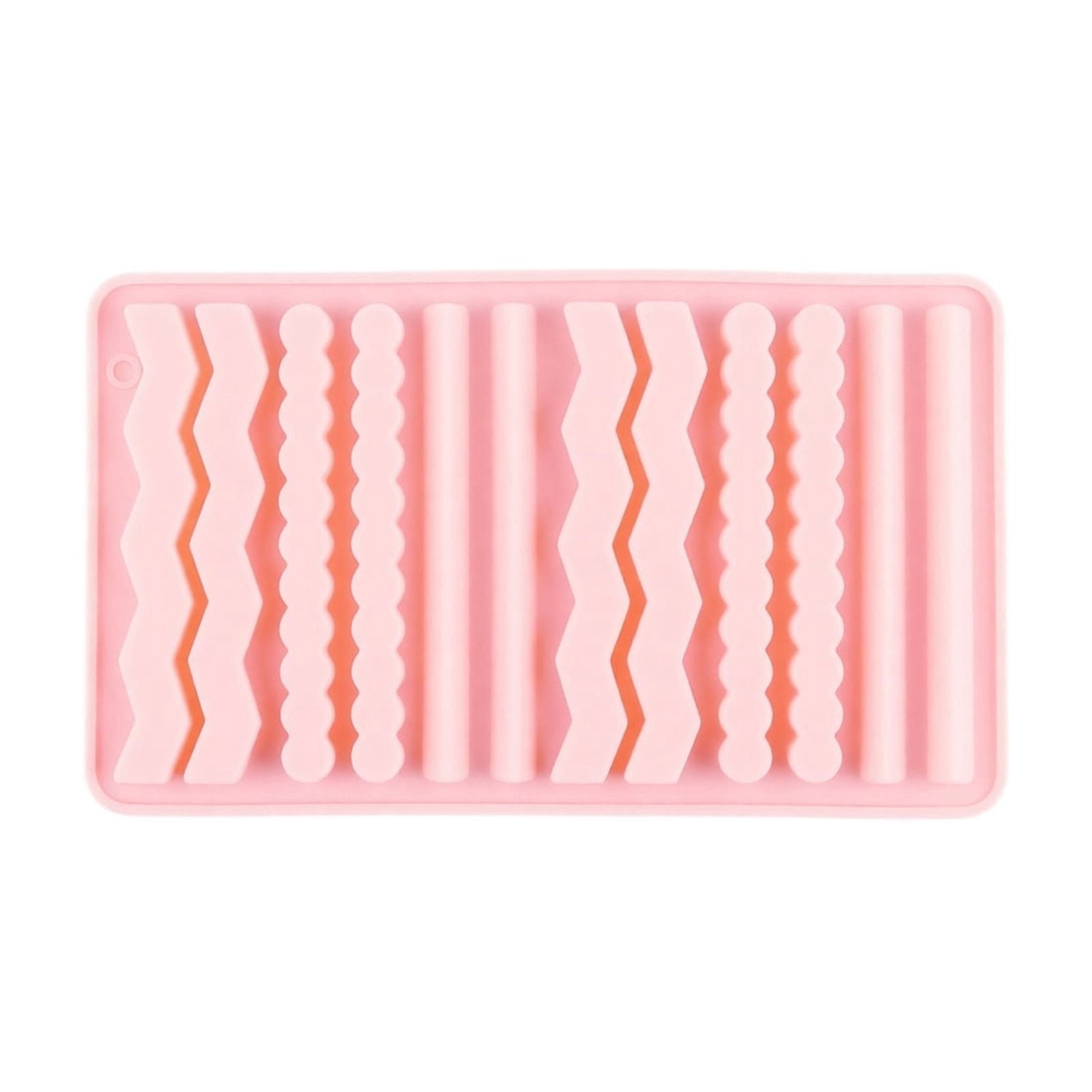 Multi-Shape Silicone Mold Long Strip Cylinder Design 12-Cavity Mixed ...