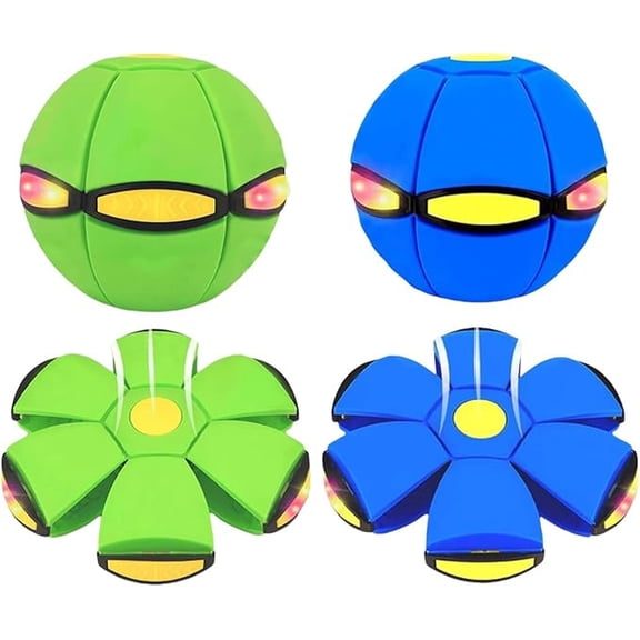 Multi-shaped deformable magic ball / frisbee, featuring 3 lighting effects, a flying toy for parent-child outdoor activities
