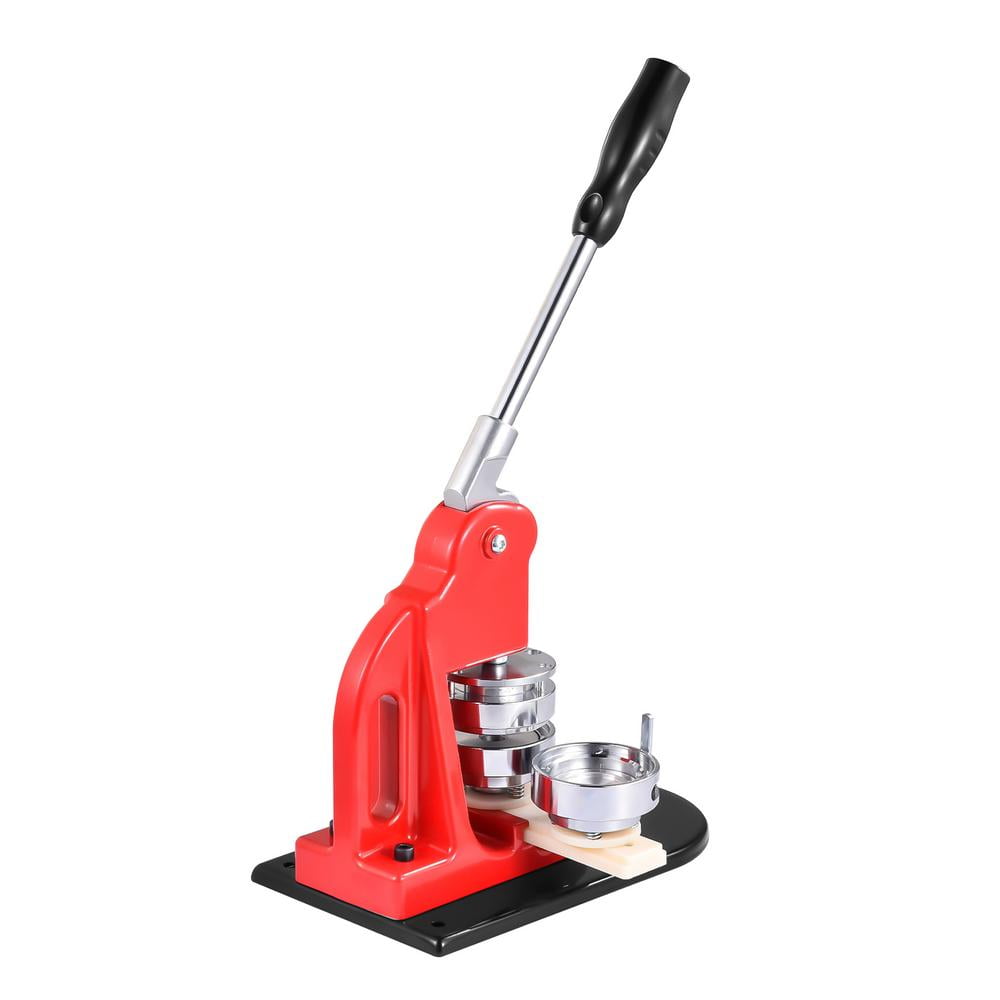 Multi-Size Button Maker Machine, 1.25 inch+2.28 inch+3 inch Interchangeable Press Kit with 300 Sets Button Maker Supplies for DIY Crafts and Events