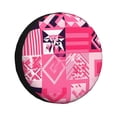 thumbnail image 1 of Multi-Size Car Tire Dust Cover Sunscreen, Corrosion, Dust And Water Keep Spare Tires Clean Hotpink Geometric Patterns_2 15 Inch, 1 of 8