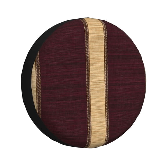 Multi-Size Car Tire Dust Cover Sunscreen, Corrosion, Dust And Water Keep Spare Tires Clean Maroon Stripe_3 14 Inch