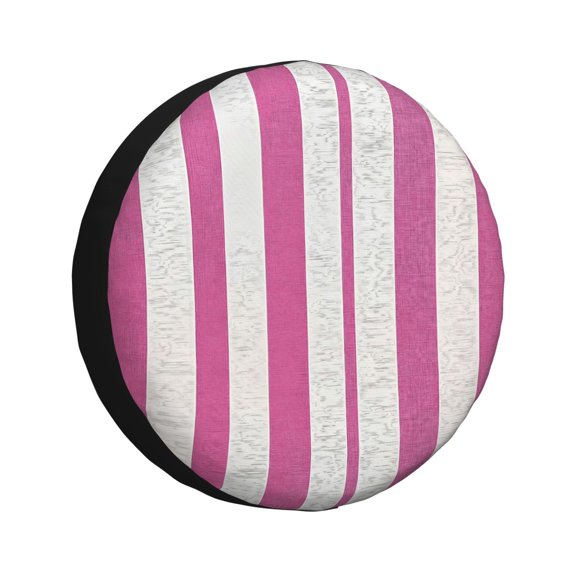 Multi-Size Car Tire Dust Cover Sunscreen, Corrosion, Dust And Water Keep Spare Tires Clean Pink Stripe_2 14 Inch