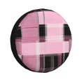 thumbnail image 1 of Multi-Size Car Tire Dust Cover Sunscreen, Corrosion, Dust And Water Keep Spare Tires Clean Plaid Fall Camo Pink_4 15 Inch, 1 of 8