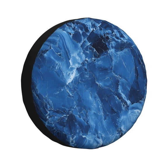 Multi-Size Car Tire Dust Cover Sunscreen, Corrosion, Dust And Water Keep Spare Tires Clean Royalblue Marble_3 16 Inch