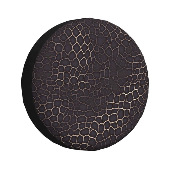 Multi-Size Car Tire Dust Cover Sunscreen, Corrosion, Dust And Water Keep Spare Tires Clean Snake Skin Print Style Darkgray_4 15 Inch