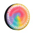 thumbnail image 1 of Multi-Size Car Tire Dust Cover Sunscreen, Corrosion, Dust And Water Keep Spare Tires Clean Tie-Dye Pattern Rainbow Colors (2) 15 Inch, 1 of 8
