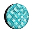 thumbnail image 1 of Multi-Size Car Tire Dust Cover Sunscreen, Corrosion, Dust And Water Keep Spare Tires Clean Turquoise Moroccan Trellis Hand-Drawn Sketch_62922_2 17 Inch, 1 of 8