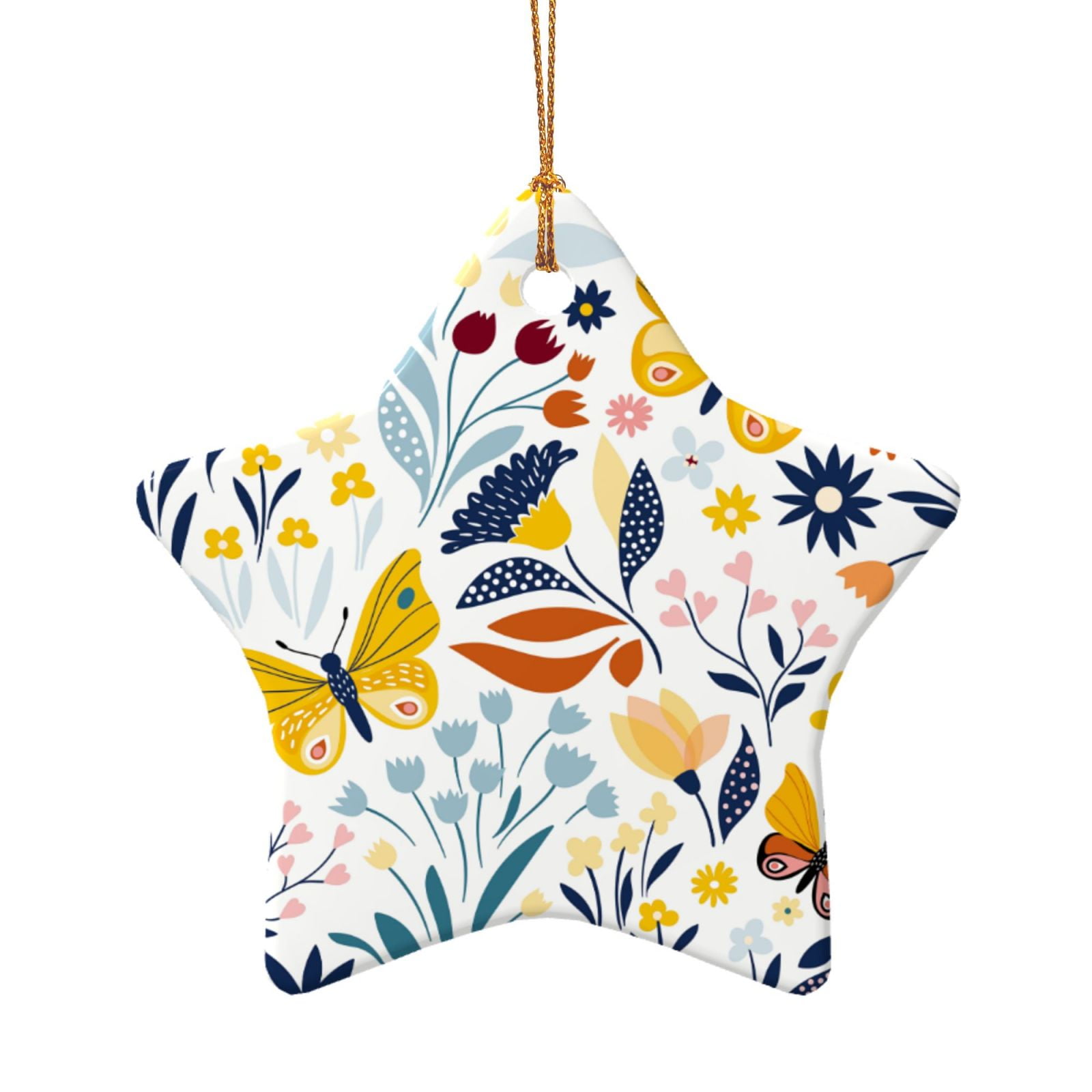 Multi-Size Ceramic Special-Shaped Pendant With Gold Wire Rope Is Easy ...