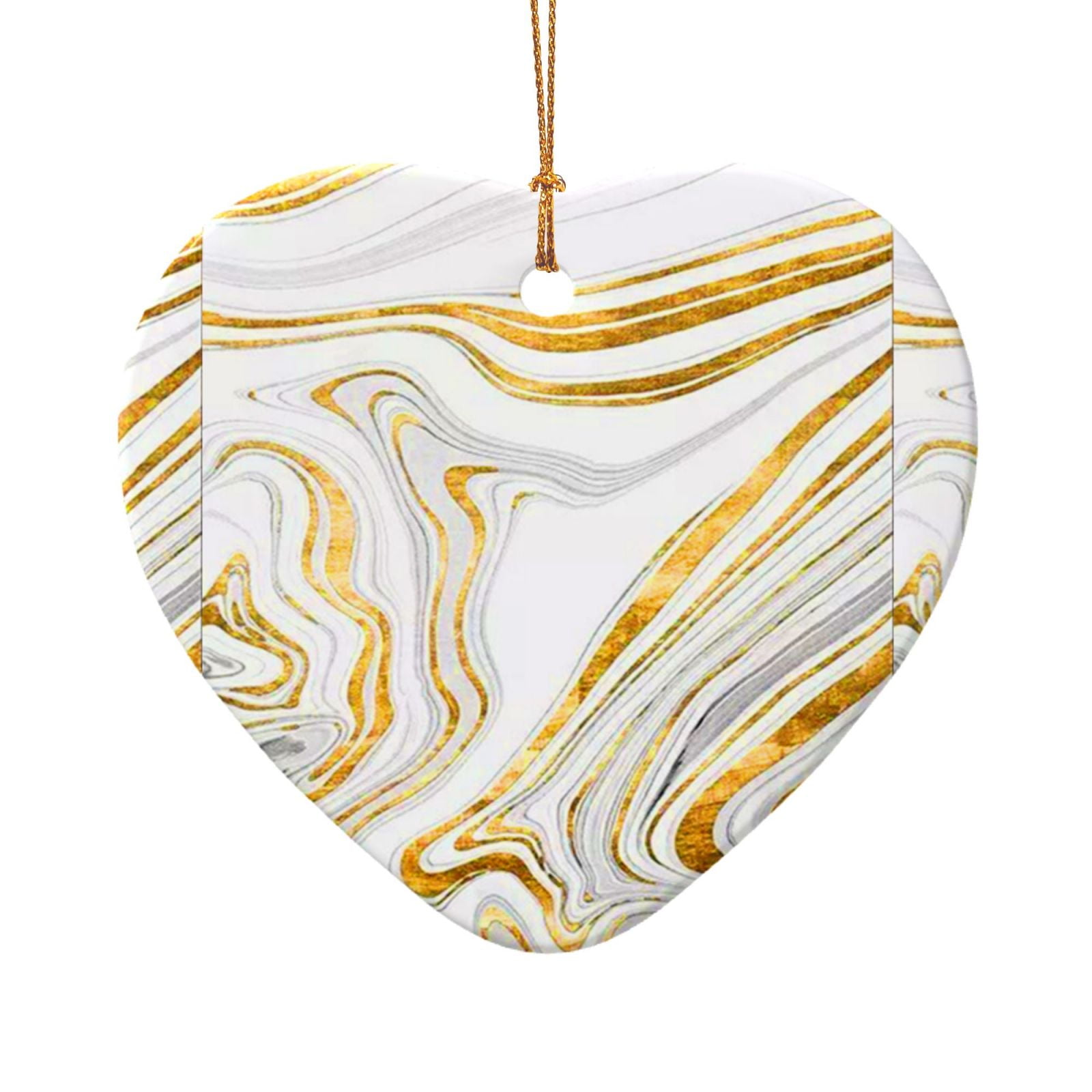 Multi-Size Ceramic Special-Shaped Pendant With Gold Wire Rope Is Easy ...