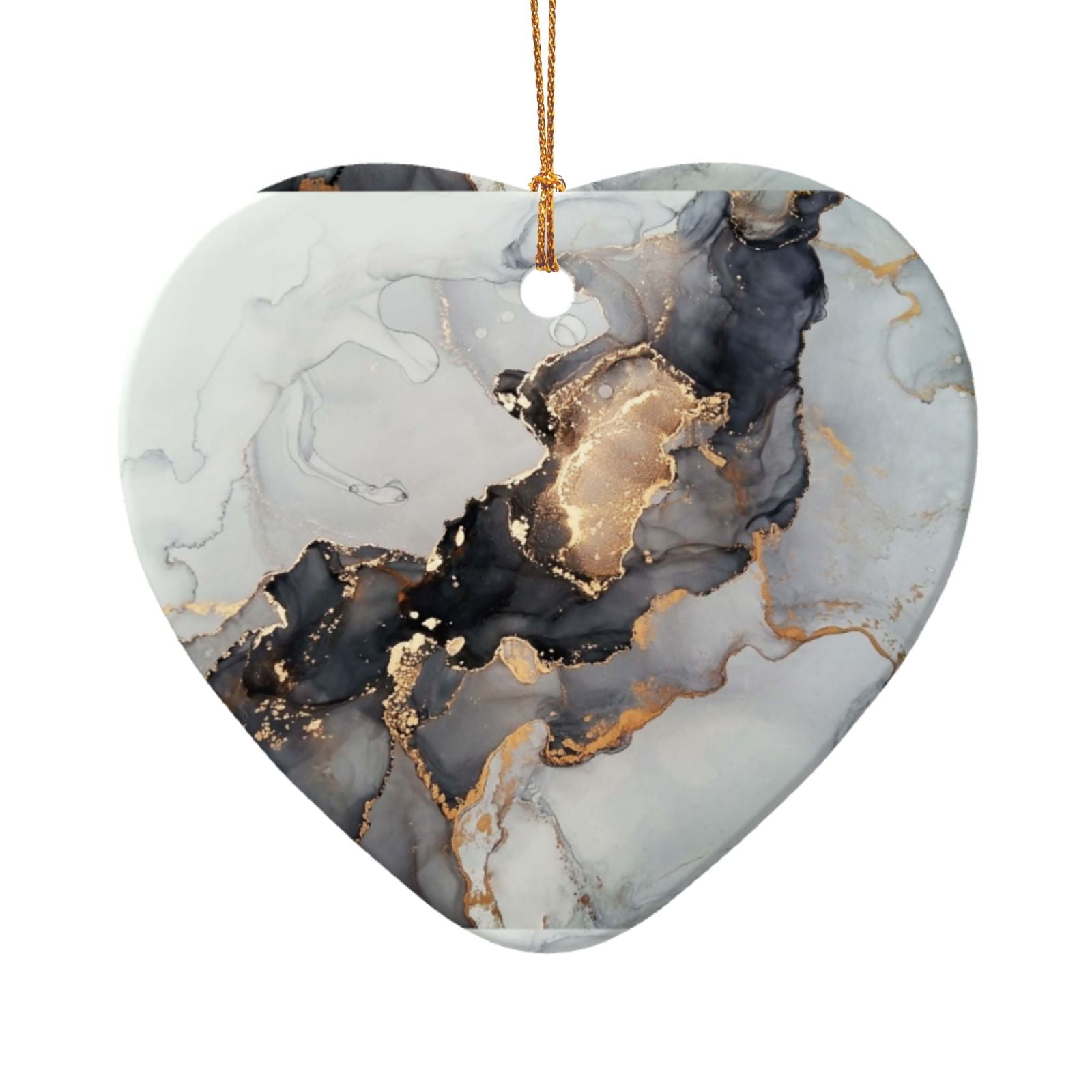 Multi-Size Ceramic Special-Shaped Pendant With Gold Wire Rope Is Easy ...