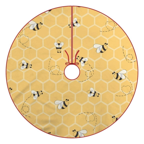 Multi-Size Christmas Tree Dress Luxury Comfortable Soft Decoration For The Holiday Party Company Celebration Family Party Stage Performance Cute Beehive on Honeycomb