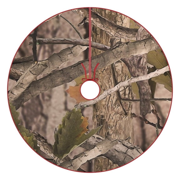 Multi-Size Christmas Tree Dress Luxury Comfortable Soft Decoration For The Holiday Party Company Celebration Family Party Stage Performance Realistic Forests Camouflage Pattern Trees Branches