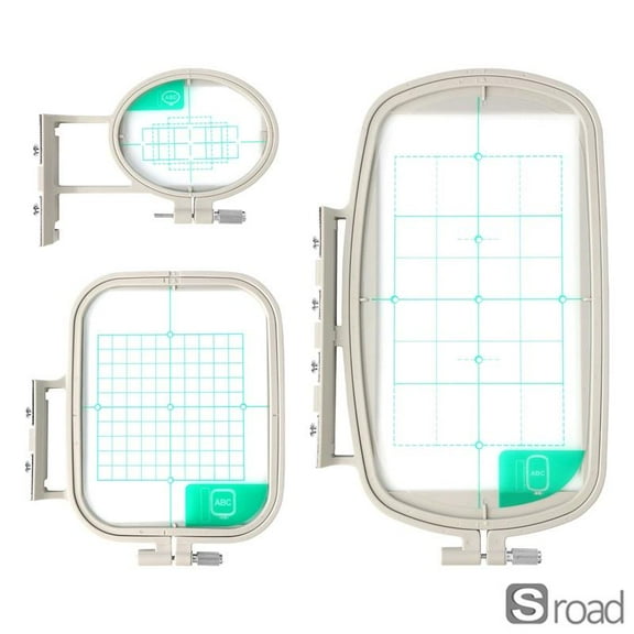 Multi-Size Embroidery Hoop Set, 3-Pack Plastic Frame With Adjustable Metal Screw For Brother-Compatible Machines (SA431, SA432, SA434), Replacement Hoops For Embroidery Projects,funny