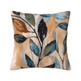 thumbnail image 1 of Multi-Size Linen Sofa Pillow Cover Invisible Zipper Open And Close Strong Use For Sofa Chair Garden Sofa Car Abstract Leaves (8) 18"X18", 1 of 8