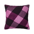 thumbnail image 1 of Multi-Size Linen Sofa Pillow Cover Invisible Zipper Open And Close Strong Use For Sofa Chair Garden Sofa Car Argyle Plaid Darkorchid_1 20"X20", 1 of 8