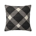 thumbnail image 1 of Multi-Size Linen Sofa Pillow Cover Invisible Zipper Open And Close Strong Use For Sofa Chair Garden Sofa Car Argyle Plaid Dimgray_40978_1 18"X18", 1 of 8