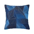 thumbnail image 1 of Multi-Size Linen Sofa Pillow Cover Invisible Zipper Open And Close Strong Use For Sofa Chair Garden Sofa Car Blue Geometric Lines_3 20"X20", 1 of 8
