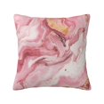 thumbnail image 1 of Multi-Size Linen Sofa Pillow Cover Invisible Zipper Open And Close Strong Use For Sofa Chair Garden Sofa Car Pink Marble_1 18"X18", 1 of 8