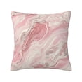 thumbnail image 1 of Multi-Size Linen Sofa Pillow Cover Invisible Zipper Open And Close Strong Use For Sofa Chair Garden Sofa Car Pink Marble_21256_3 20"X20", 1 of 8