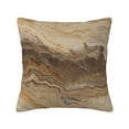 thumbnail image 1 of Multi-Size Linen Sofa Pillow Cover Invisible Zipper Open And Close Strong Use For Sofa Chair Garden Sofa Car Sandybrown Marble_4 20"X20", 1 of 8