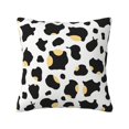 thumbnail image 1 of Multi-Size Linen Sofa Pillow Cover Invisible Zipper Open And Close Strong Use For Sofa Chair Garden Sofa Car Simple Cow Print Pattern1_2 16"X16", 1 of 8