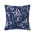 thumbnail image 1 of Multi-Size Linen Sofa Pillow Cover Invisible Zipper Open And Close Strong Use For Sofa Chair Garden Sofa Car Zebra Print Style Lightblue_4 18"X18", 1 of 8