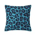 thumbnail image 1 of Multi-Size Linen Sofa Pillow Cover Invisible Zipper Open And Close Strong Use For Sofa Chair Garden Sofa Car Animal Skin Print Style Darkturquoise_1 18"X18", 1 of 8