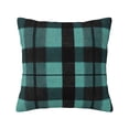 thumbnail image 1 of Multi-Size Linen Sofa Pillow Cover Invisible Zipper Open And Close Strong Use For Sofa Chair Garden Sofa Car Paleturquoise Buffalo Plaid Check Tartan Scotland_4 16"X16", 1 of 8