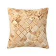 thumbnail image 1 of Multi-Size Linen Sofa Pillow Cover Invisible Zipper Open And Close Strong Use For Sofa Chair Garden Sofa Car Rose Gold Leopard Print Animal Skin Texture_2 16"X16", 1 of 8
