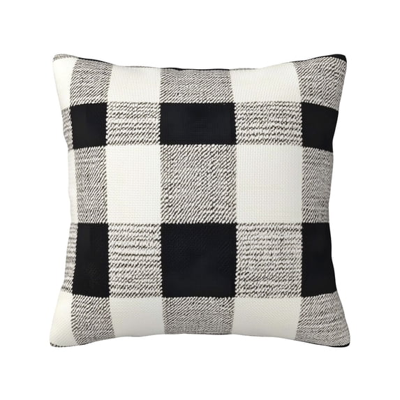 Multi-Size Linen Sofa Pillow Cover Invisible Zipper Open And Close Strong Use For Sofa Chair Garden Sofa Car White Buffalo Plaid Check Tartan Scotland_1 20"X20"