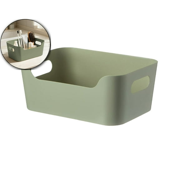 Multi-Size Plastic Storage Box for Kitchen & Living Room – Green(9.6x6.7")