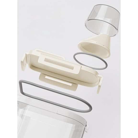 Multi-Size Plastic Storage Bucket with Lid & Carry Handle, Household Organizer Bin for Clothing Sundries and Grain Rice Storage