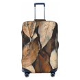 thumbnail image 1 of Multi-Size Suitcase Protective Cover Full Range Double Stitching Invisible Zipper For Travel Business Abstract Leaves (2) Large, 1 of 8