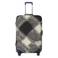 thumbnail image 1 of Multi-Size Suitcase Protective Cover Full Range Double Stitching Invisible Zipper For Travel Business Argyle Plaid Dimgray_40978_2 Large, 1 of 8
