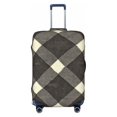 thumbnail image 1 of Multi-Size Suitcase Protective Cover Full Range Double Stitching Invisible Zipper For Travel Business Argyle Plaid Dimgray_95746_3 X-Large, 1 of 8