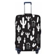 thumbnail image 1 of Multi-Size Suitcase Protective Cover Full Range Double Stitching Invisible Zipper For Travel Business Black Background Of Cactus Small, 1 of 8