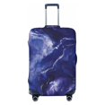 thumbnail image 1 of Multi-Size Suitcase Protective Cover Full Range Double Stitching Invisible Zipper For Travel Business Blueviolet Marble_4 X-Large, 1 of 8