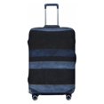 thumbnail image 1 of Multi-Size Suitcase Protective Cover Full Range Double Stitching Invisible Zipper For Travel Business Darkblue Stripe_1 X-Large, 1 of 8